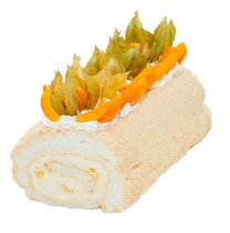 Меренговый рулет с начинкой Манго-Маракуйя